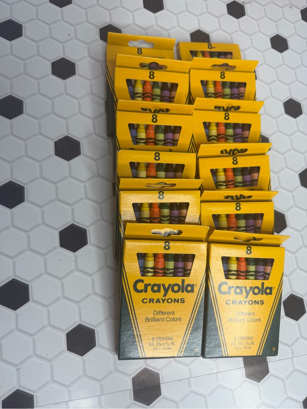 Vintage 1987 Crayola 8 Count Crayon Boxes Lot of 10